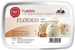 Vebbestrup Liter Is - Nougat Flødeis med Nougatstykker