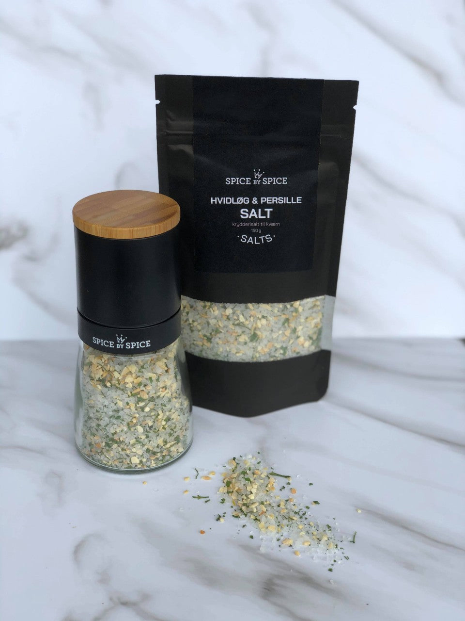 Refill | Hvidløg & Persille Salt | 150 gram