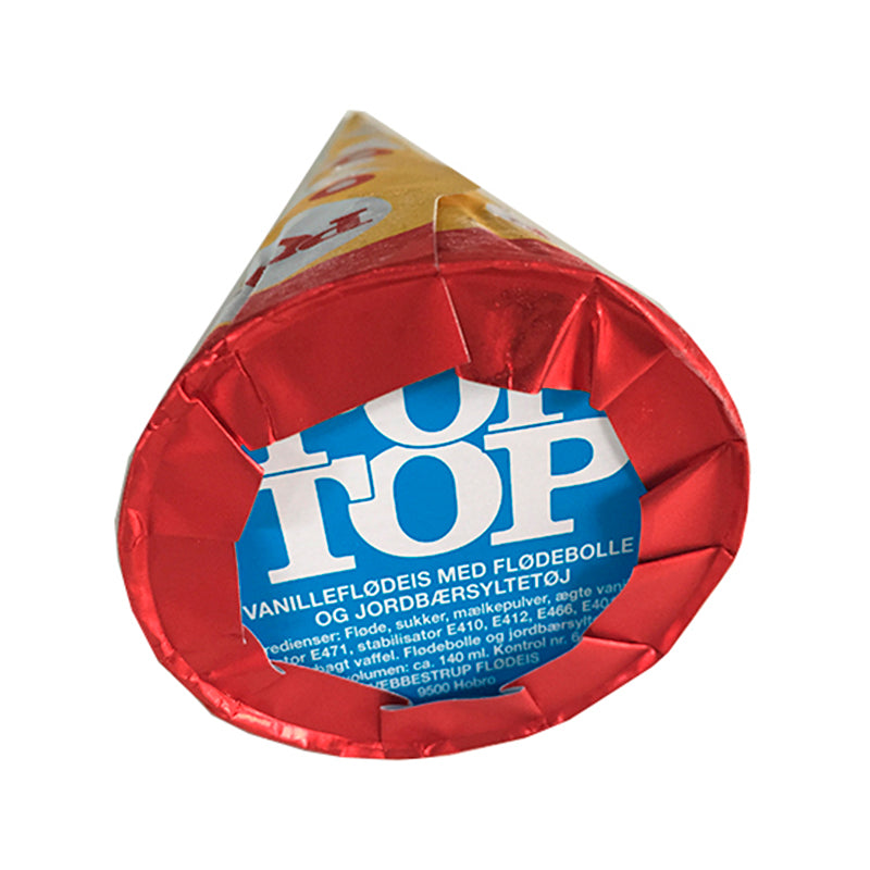 Isvaffel med Flødebolle