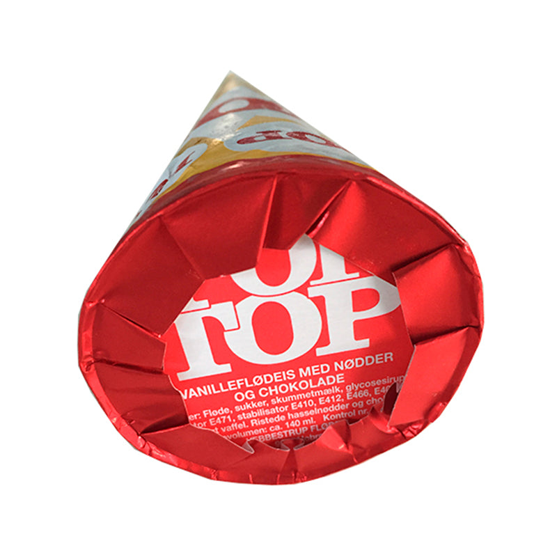 Isvaffel med Nødder og Chokolade