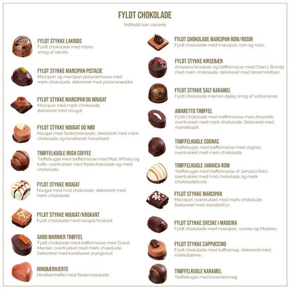 Hjertebox m/Fyldt Chokolade 250g - Frellsen