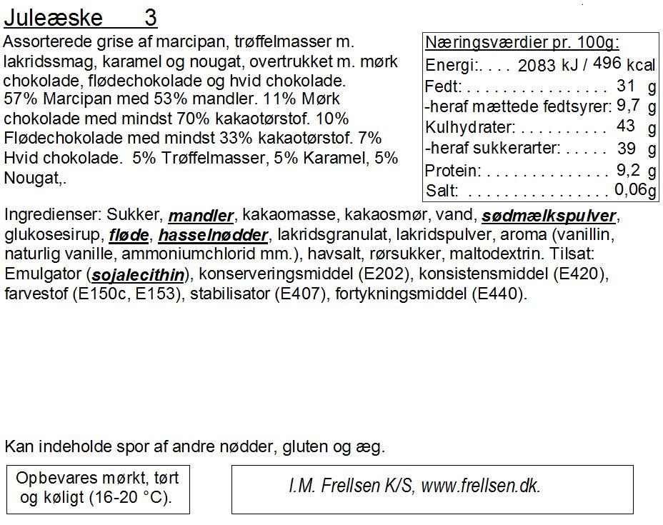 Juleæske m/3 Halve Grise 120g - Frellsen