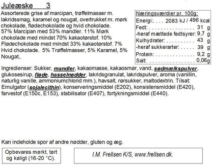 Juleæske m/3 Halve Grise 120g - Frellsen