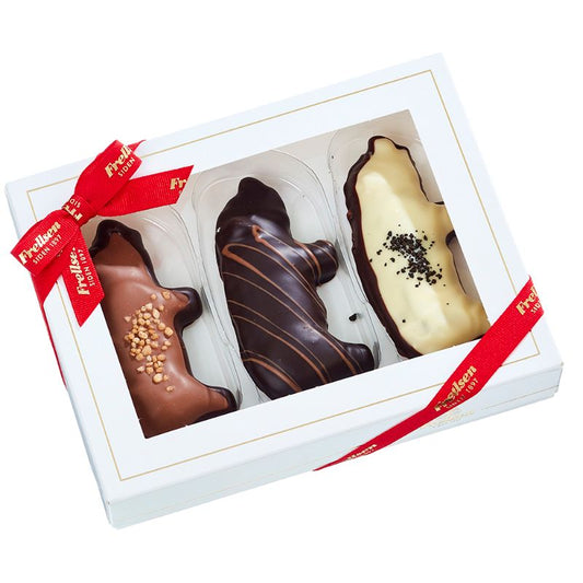 Juleæske m/3 Halve Grise 120g - Frellsen