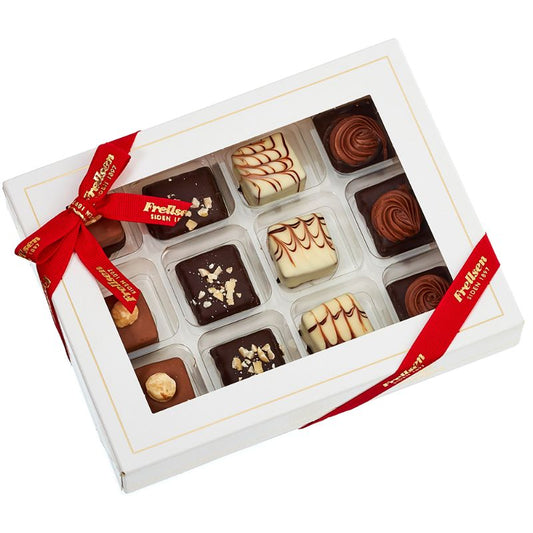 Fyldt Chokolade Nougat/Marcipan 145g - Frellsen