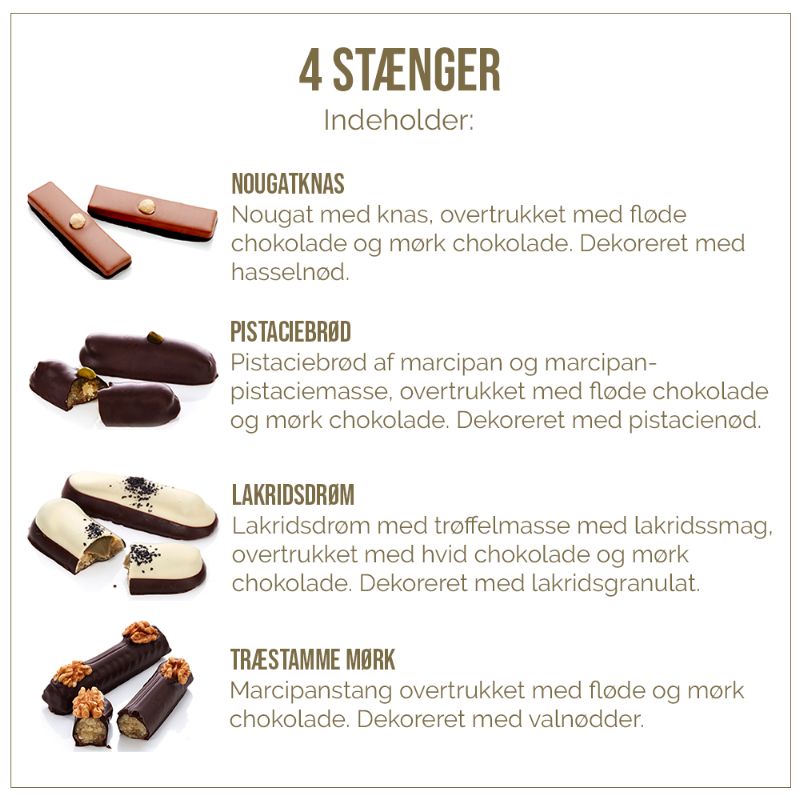 Gaveæske m/4 Stænger 170g - Frellsen