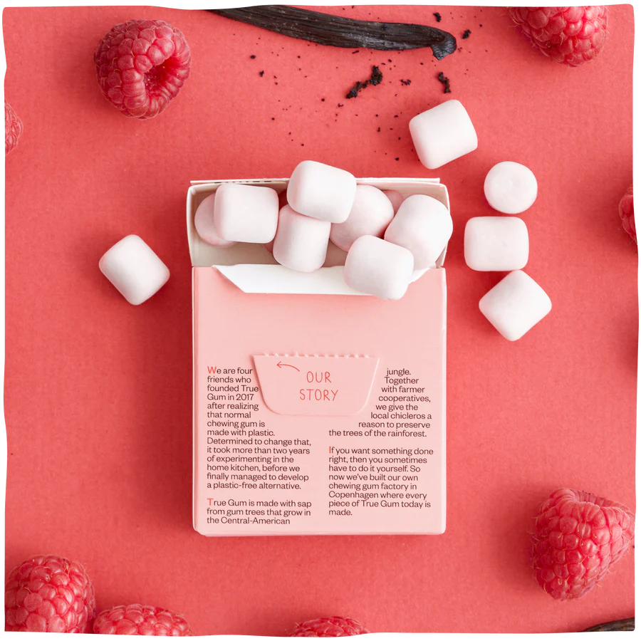 True Gum - Hindbær & Vanilje