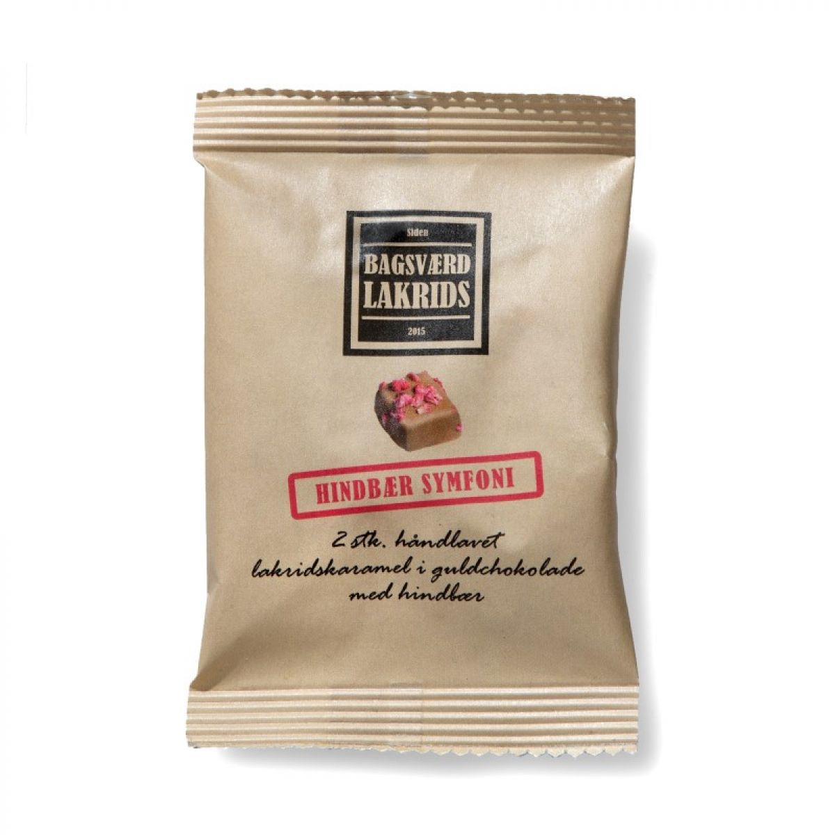 Hindbær Symfoni stykker (2 stk.) - Bagsværd Lakrids