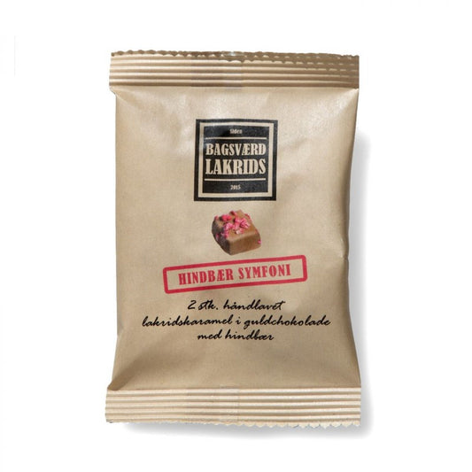 Hindbær Symfoni stykker (2 stk.) - Bagsværd Lakrids