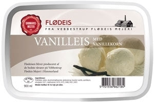 Vebbestrup Liter Is - Luksus Flødeis - Vanille med Vanillekorn