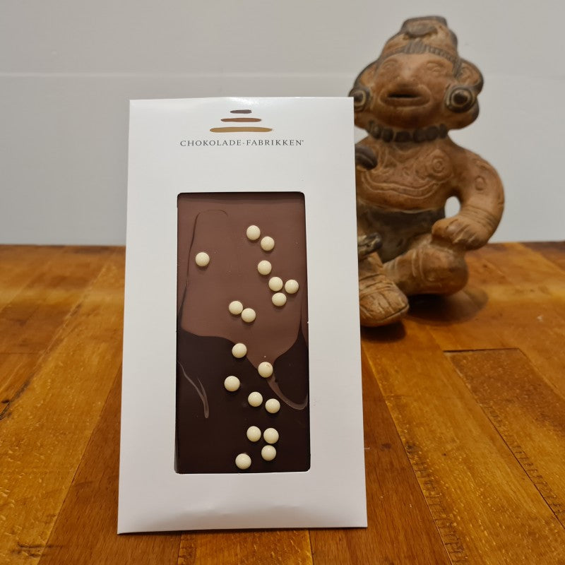 Mørk & Lys Chokolade med Crunch - Chokolade-Fabrikken